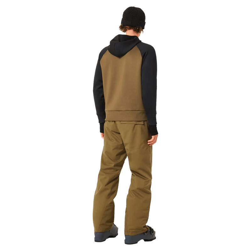 Back view of the Oakley Best Cedar Rc Insulated Ski Pants in Army Green colourway, mens's model