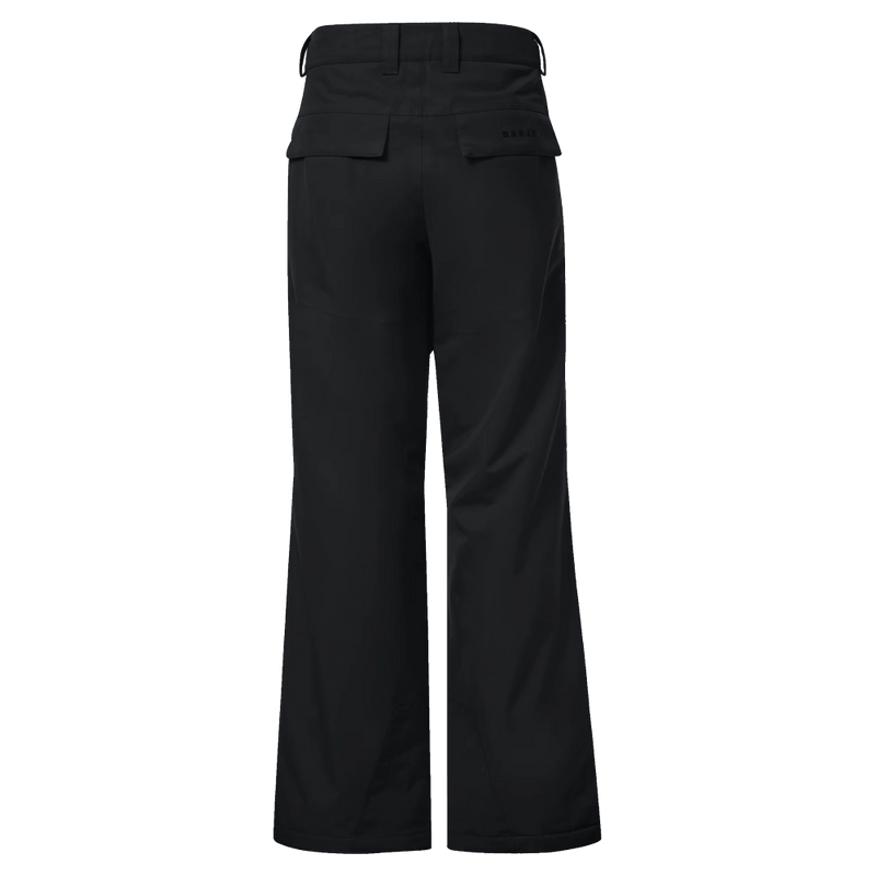Back view of the Oakley Best Cedar Rc Insulated Ski Pants in Blackout colourway, mens's model