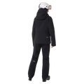 Back view of the Oakley Canopy Insulated Jacket in Blackout colourway, women model