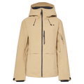 Main view of the Oakley Canopy Insulated Jacket in Pebble colourway, women model