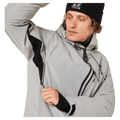 Underarm vents view of the Oakley Canopy Insulated Ski Jacket in Cement colourway, men's model