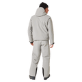 Full-body back view of the Oakley Canopy Insulated Ski Jacket in Cement colourway, men's model