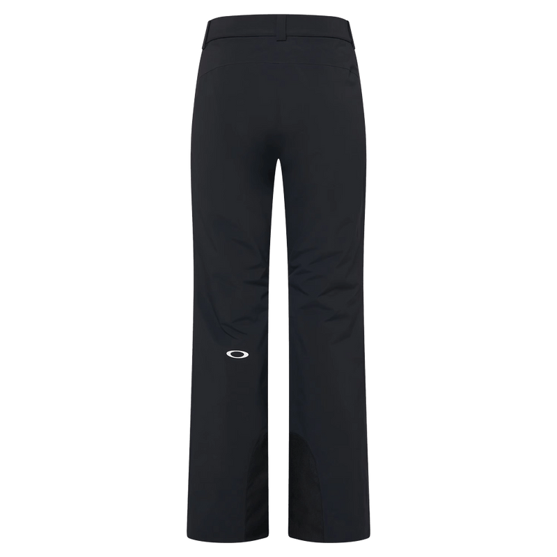 Back view of the Oakley Canopy Insulated Ski Pants in Blackout colourway, women model