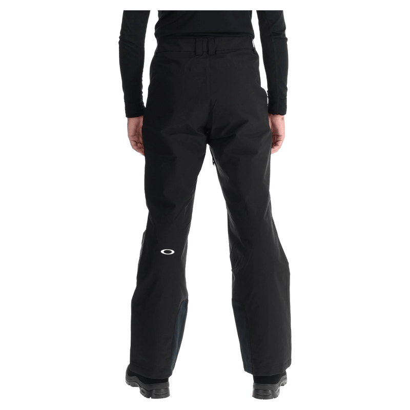 Back view of the Oakley Canopy Insulated Ski Pants in Blackout colourway, men's model