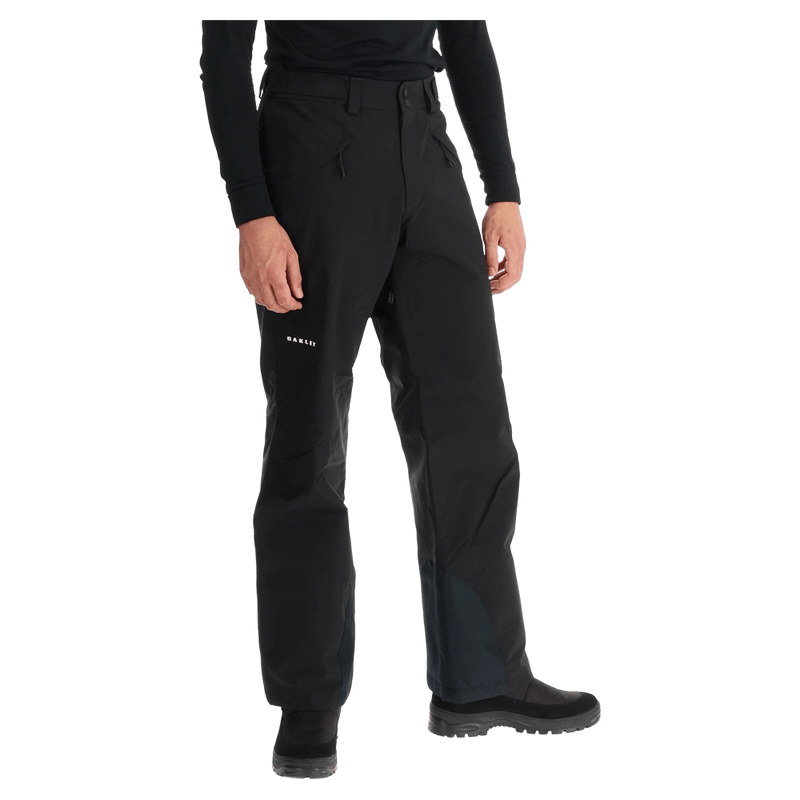 Main view of the Oakley Canopy Insulated Ski Pants in Blackout colourway, men's model