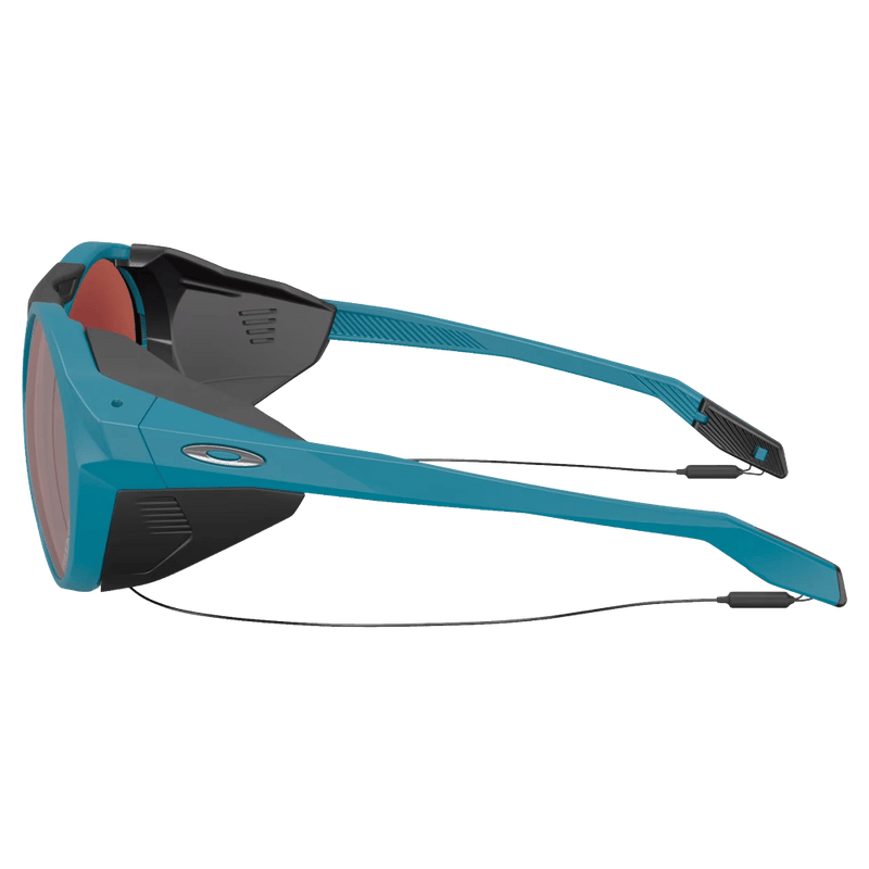 Side view of the Oakley Clifden Sunglasses in Matte Balsam, Prizm Black lens, unisex model
