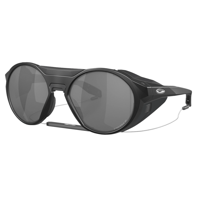 Alternative view of the Oakley Clifden Sunglasses in Matte Black, Prizm Black Iridium lens, unisex model