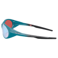 Side view of the Oakley Eye Jacket Redux Sunglasses in Matee Balsam, Prizm Snow Sapphire lens, unisex model