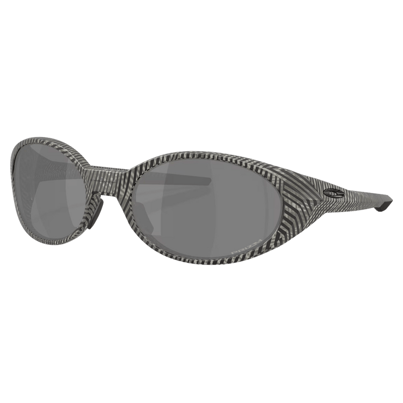 Main view of the Oakley Eye Jacket Redux Sunglasses in Matte Gret Fingerprint, Prizm Black lens, unisex model