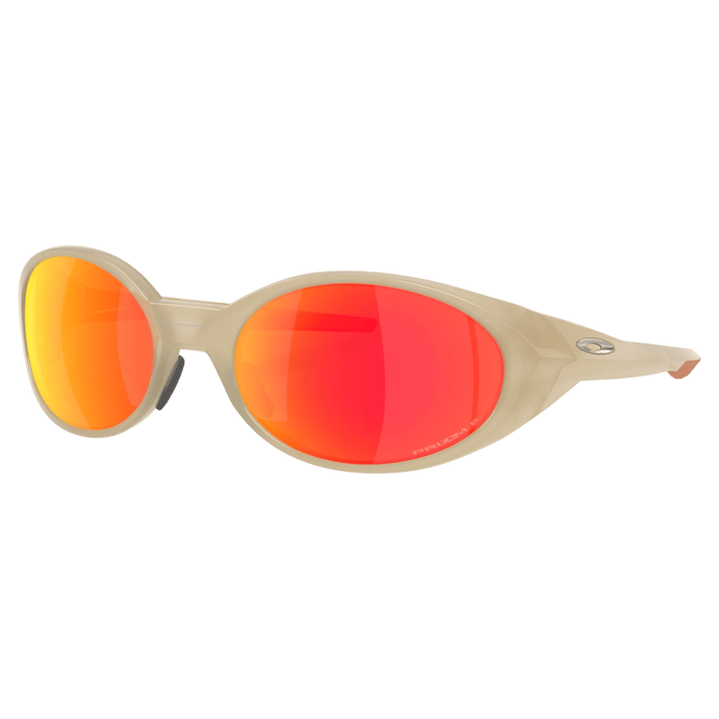 Main view of the Oakley Eye Jacket Redux Sunglasses in Sandstorm, Prizm Ruby lens, unisex model