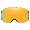 Front view of the Oakley Flight Deck Pro XM Goggles in 50th anniversary, Prizm 24K and Iced lens, unisex model