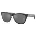 Main view of the Oakley Frogskin Sunglasses in Matte Black colourway, unisex's model