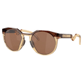 Main view of the Oakley HSTN Sunglasses in Dark Amber colourway, unisex's model