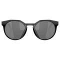 Front view of the Oakley HSTN Sunglasses in Matte Black colourway, unisex's model
