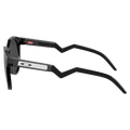Side view of the Oakley HSTN Sunglasses in Matte Black colourway, unisex's model