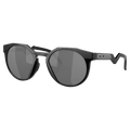 Main view of the Oakley HSTN Sunglasses in Matte Black colourway, unisex's model