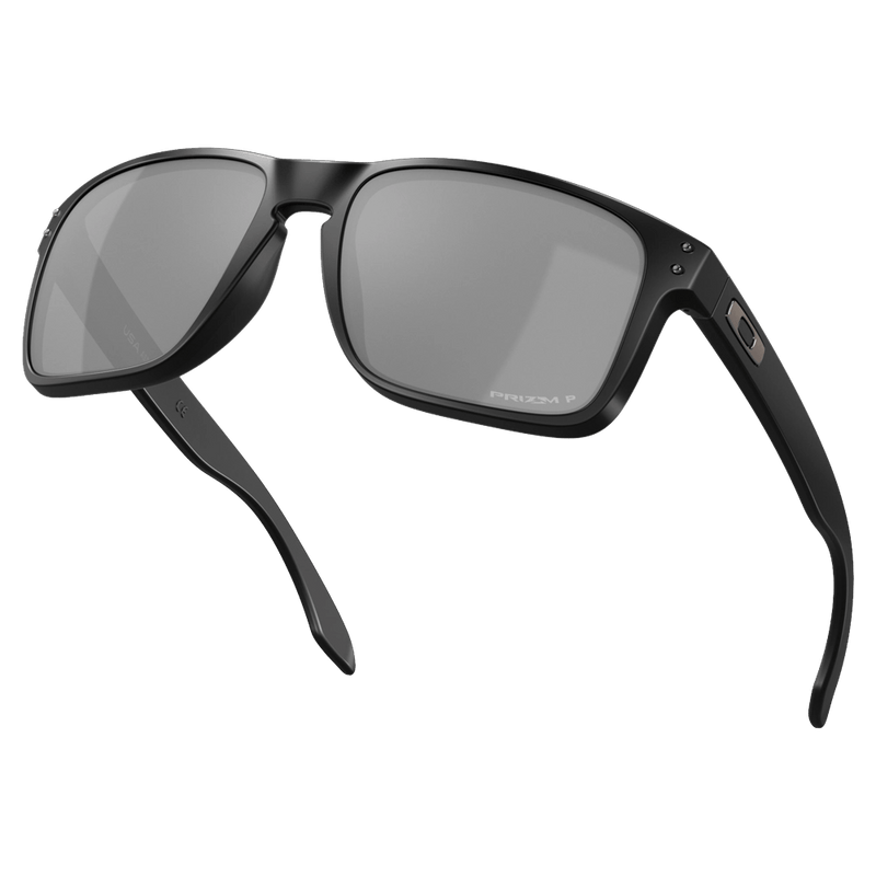 Alternative view of the Oakley Holbrook Sunglasses in Matte Black, Prizm Black Polarised lens, unisex model