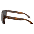 Side view of the Oakley Holbrook Sunglasses in Matte Brown Tortoise, Prizm Black lens, unisex model