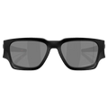 Front view of the Oakley Instagator Sunglasses in Matte Black colourway, unisex's model