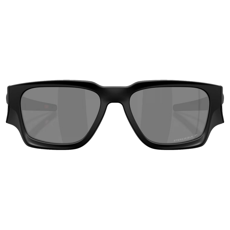 Front view of the Oakley Instagator Sunglasses in Matte Black colourway, unisex's model