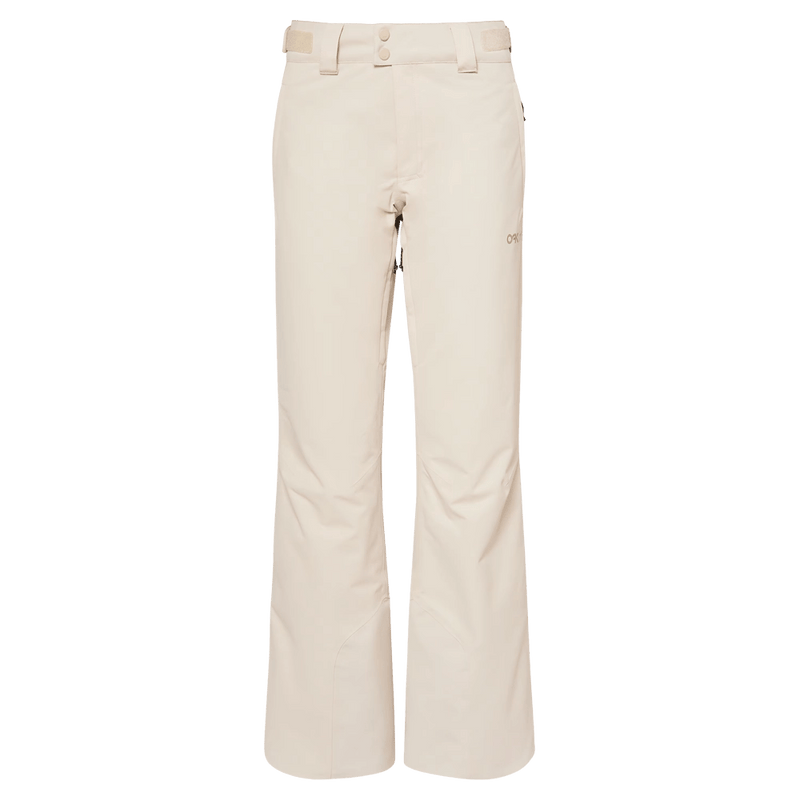 Main view of the Oakley Jasmine Insulated Ski Pants in Mist and Pebble colourway, women's model