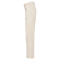 Side view of the Oakley Jasmine Insulated Ski Pants in Mist and Pebble colourway, women's model