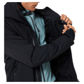 Inside pocket view of the Oakley Kendall Rc Shell 2.0 Ski Jacket in Blackout colourway, men's model