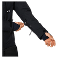 Pass pocket view of the Oakley Kendall Rc Shell 2.0 Ski Jacket in Blackout colourway, men's model