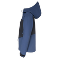 Side view of the Oakley Kendall Rc Shell Ski Jacket in ABYSS and BLACK colourway, women's model