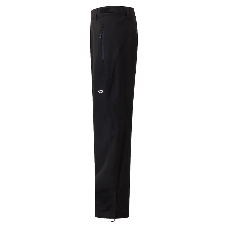 Side view of the Oakley Kendall Rc Shell Ski Pants in Black and White colourway, men's model