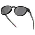 Alternative view of the Oakley Latch Sunglasses in Matte Black, Prizm Black Polar lens, unisex model