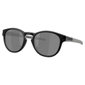 Main view of the Oakley Latch Sunglasses in Matte Black, Prizm Black Polar lens, unisex model