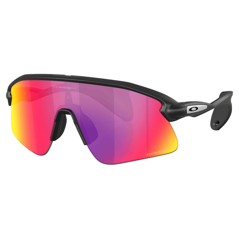 Main view of the Oakley Stunt Devil Sunglasses in Matte Black colourway, unisex's model
