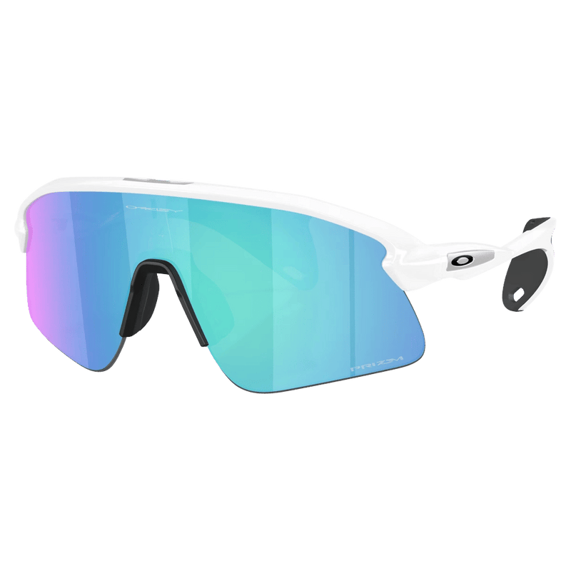 Main view of the Oakley Stunt Devil Sunglasses in Matte White colourway, unisex's model