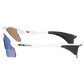 Side view of the Oakley Stunt Devil Sunglasses in Matte White colourway, unisex's model