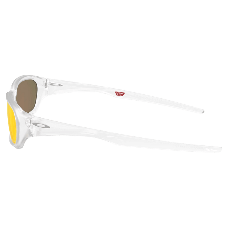 Side view of the Oakley Terraforma Sunglasses in Matte Clear colourway, unisex's model