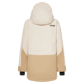 Back view of the Oakley Tnp Tbt Insulated Ski Jacket in Mist and Black colourway, women's model