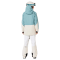 Back view of the Oakley Tnp Tbt Insulated Ski Jacket in Pacific colourway, women's model