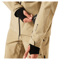 Pass pocket view of the Oakley Unbound Gore-Tex Shell 2.0 Ski Jacket in Pebble colourway, men's model