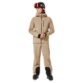 Front view of the Oakley Unbound Gore-Tex Shell 2.0 Ski Pants in Pebble colourway, men's model