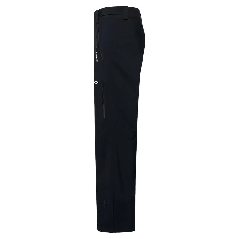 Side view of the Oakley Unbound Gore-Tex Shell 2.0 Ski Pants in Blackout colourway, men's model