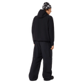 Back view of the Oakley Wintertide Softshell Hoodie in Black colourway, unisex's model