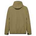 Back view of the Oakley Wintertide Softshell Hoodie in Green Army colourway, unisex's model