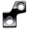 Main view of the One Up V3 Dropper Post Remote Clamp in Black colourway, I-SPEC EV Adapter model