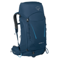 Main view of the Osprey Kestrel 48 Hydration Bag in Blue colourway, men model