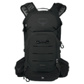 Front view of the Osprey Raptor 14L Hydration Bag in Black colourway, men model