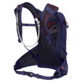 Back view of the Osprey Raven 10 Hydration Bag in Deep Fig colourway, women model