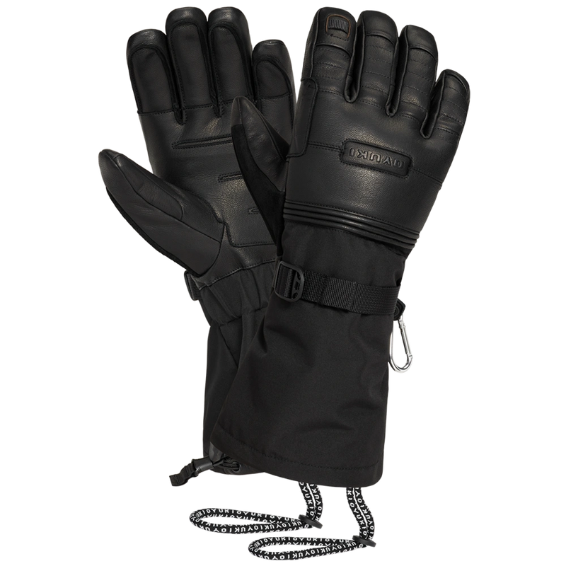 Pair of  of Oyuki Arashi Guide Gtx Gloves unisex in Black