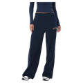 Front view of the P.E Nation Legacy Trackpant in Dark Navy colourway, women model