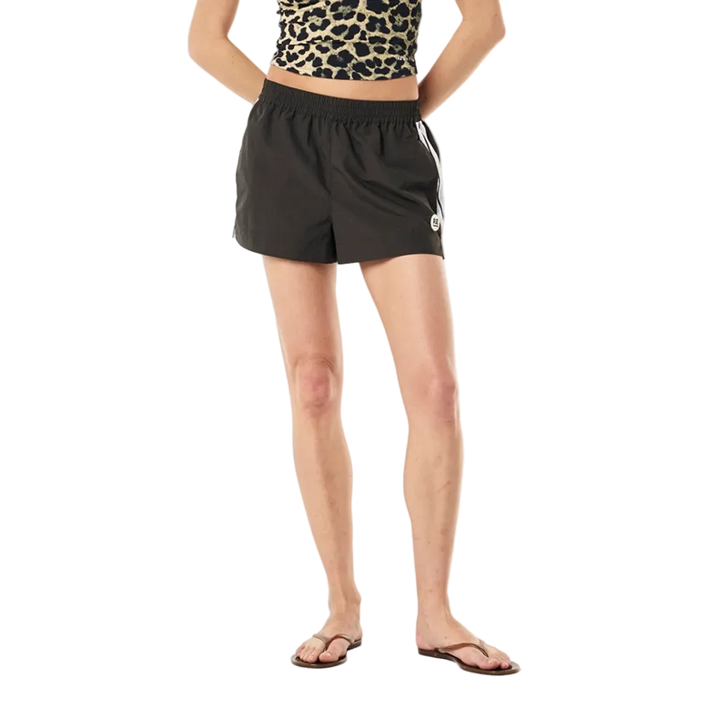 Front view of the P.E Nation Ulta Short in Smokestone colourway, women's model